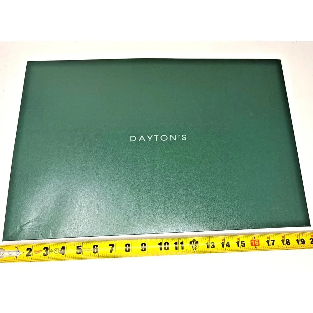 Vintage Dayton's Marshall Field's Green Department Store Gift Box Lid 20x13